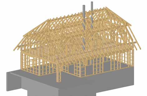 Holzbauplanung EFH in Tobel