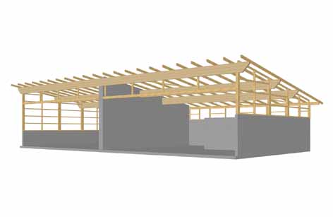 Holzbauplanung Einstellhalle in Eich