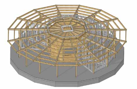 Holzbauplanung Badehaus in Mammern